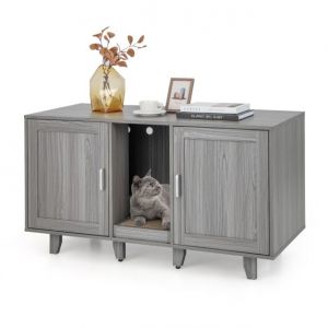 Armoire à chat Coast - 3-en-1 - MDF - Max. 40kg - 120 x 52 x 65 cm - Gris