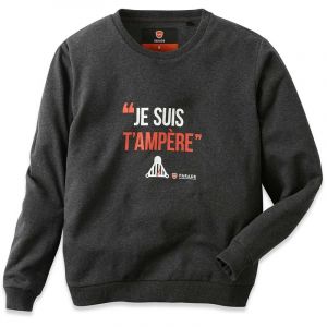 Parade Sweat à message homme Asweat, taille: XXXL, Anthracite,