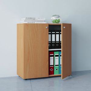 Vcm Vandol Mini Meuble de Bureau classeur, Hêtre, 70 x 70 x 39 cm