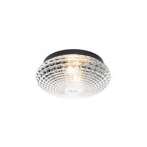 Qazqa Nohmi - Plafonnier Classique/Antique - 1 lumière - Ø 30 cm - Transparent - Classique/Antique - Éclairage intérieur - Salon I Chambre I
