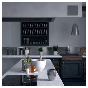 Aldes Support plaque ColorLINE &oslash;125mm Noir