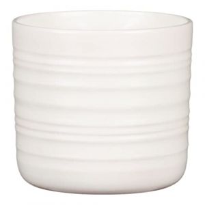 Scheurich Cottage. pot de fleurs en c&eacute;ramique. couleur : Soft Wool. 19.6 cm de diam&egrave;tre. 17.9 cm de hauteur. 4.3 l vol.