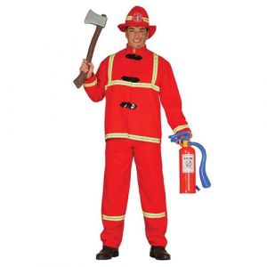 Déguisement pompier rouge homme - m - rouge - guirca 84913