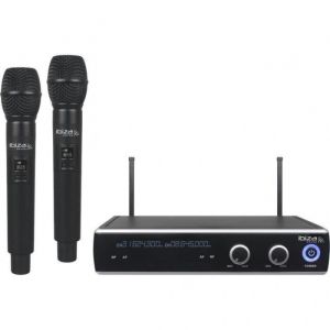 Ibiza Sound Double récepteur UHF avec 2 micros main