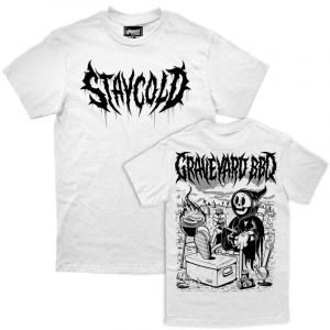Stay Cold Apparel - Graveyard BBQ White - T-Shirt - blanc - XL - 100% Coton,Jersey