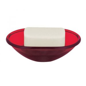 Image de Spirella TORONTO Porte savon - 4x13,5x9 cm - Rouge