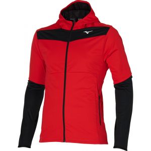 Mizuno BT Jacket Men, rouge/noir XL Vestes & Gilets course &agrave; pied