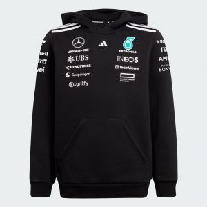 Image de Adidas SWEAT-SHIRT &Agrave; CAPUCHE MERCEDES - AMG PETRONAS FORMULA ONE TEAM, pointure 128 cm - Taille 128 cm