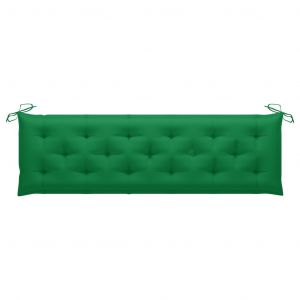 VidaXL Coussin de banc de jardin Vert 180x50x7 cm Tissu