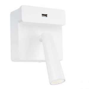 Led C4 Liseuse Murale LED USB Blanc