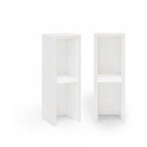 Image de Pack 2 table d'appoint Lina petite blanche