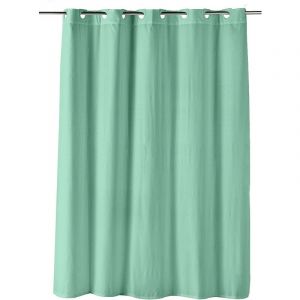 Rideau de douche clipsable 180 x 200 cm Dotty tilleul