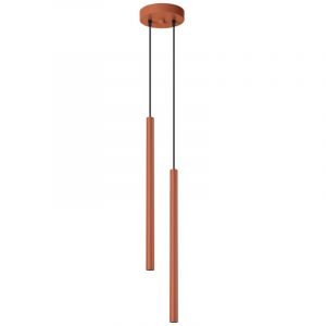 Sollux - Lampe à suspension Pastelo acier 2xG9 15cm