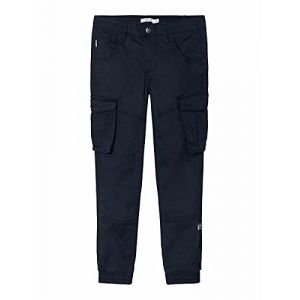 Image de name it Pantalon Longue Bamgo Regular Fitted Twill 158 cm Dark Sapphire