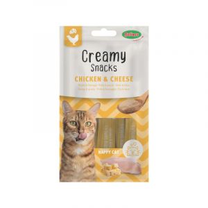 Bubimex Creamy Snacks Chat x4, poulet/fromage, 60g