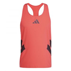 Adidas Road To Records Débardeur Tank Top Hommes - Corail, Noir, Taille M