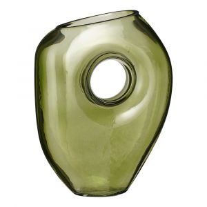 Mica Decorations Jay Vase - L18 x L8 x H23 cm - Verre - Vert clair
