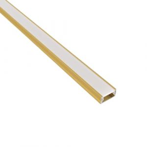 Evotrade - Profil&eacute; Led Mini Encastrable en Aluminium Longueur 2 M&egrave;tres Couleur Or