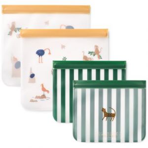 Liewood Lot de 4 Sachets Alimentaires Réutilisables Rebus - All Together Sandy