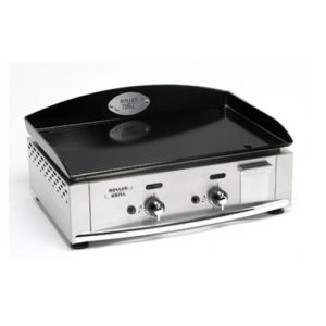 Roller Grill PCG 6000 - Plancha pro &agrave; gaz 2 br&ucirc;leurs