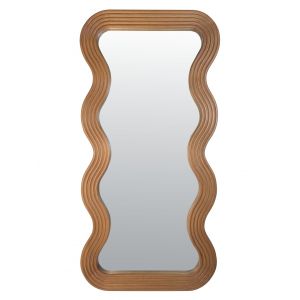 Emde Miroir vagues bois miel 60x120cm