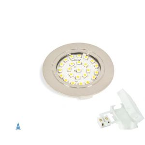 Emuca Spot LED Crux-in lumière blanc froid à encastrer en nickel satiné - 5915251