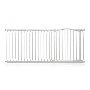 Safetots Barrière de sécurité à pression avec sommet courbé - Blanc mat - 171cm - 180cm
