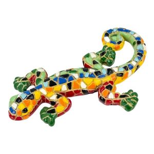 Signes Grimalt Figurine L&eacute;zard D&eacute;corative Pop Art - Sculpture en R&eacute;sine Multicolore pour Maison, Bureau, Cadeau Original