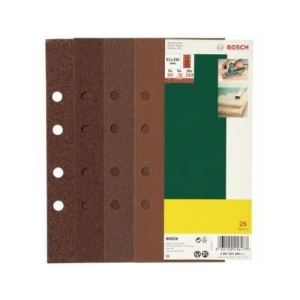 Image de Bosch 2607019499 - Set de feuilles abrasives 93x230, percées,25 pcs