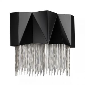 Applique murale à 3 l ières Elstead Z a, noir satiné, argent, G9