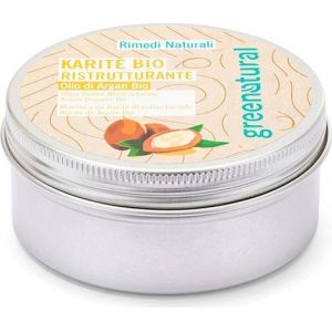 Greenatural Burro di Karit&egrave; Bio con Olio di Argan Bio Ristrutturante - 100 ml