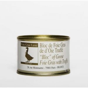 Bloc de Foie Gras d'oie Artisanal truffé - Foie Gras Luxe – Landes - Aux Truffes, à toaster - sans additifs sans ogm (65g)