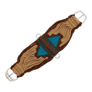 Sangle western pour cheval en mohair au design aztèque Pool's