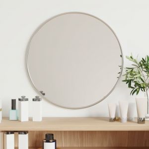 Image de VidaXL Miroir mural Argenté Ø 40 cm Rond