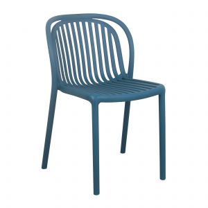Oviala Chaise de terrasse bleu canard