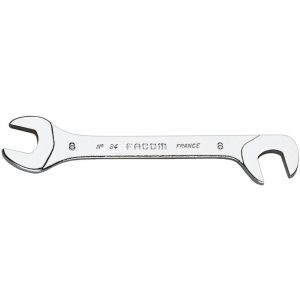 Facom 34 - Cl&eacute;s &agrave; fourches microm&eacute;canique t&ecirc;tes inclin&eacute;es &agrave; 15&deg; et 75&deg; m&eacute;triques 34.8