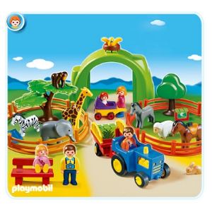 Playmobil 6754 - 1.2.3 : Coffret zoo