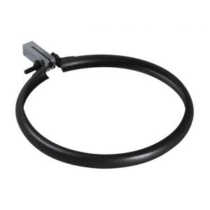 Image de Ten Bague &eacute;maill&eacute;e noir mat O150