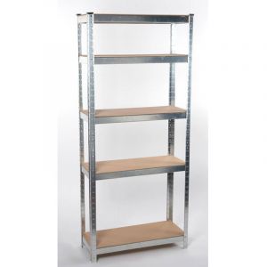 Kinzo Shelving Cabinet - Rack de stockage avec 5 étagères - Rack de stockage 172 x 75 x 30cm - Rack de stockage Max. 750 Kilo - Montage sans vis - Rayonnage dans différentes configurations - MDF