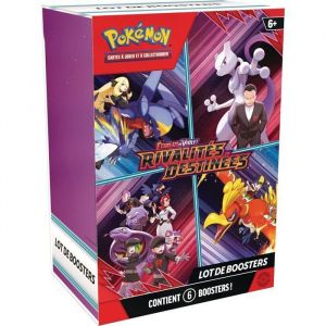 Pok&eacute;mon: Lot de boosters &Eacute;carlate et Violet &ndash; Rivalit&eacute;s Destin&eacute;es du JCC Pok&eacute;mon (6 boosters)