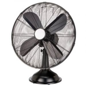 Bestherm Ventilateur de table mobile noir 40W - D30cm - 3-en-1 - 3 niveaux de vitesses - fonction oscillation