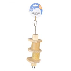 Jouet pour oiseaux pendentif pour snack en bambou Duvoplus Brainy