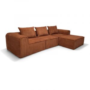 Now's Home Canapé d'angle en tissus, COCOON