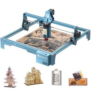 Image de SCULPFUN S1 Machine à Graver Laser 5W, Machine de Gravure Laser, Découpe Du Bois, Mise Au Point Précise, Cadre Entièrement en Métal, Zone De Sculpture 410 x 420 mm, Pour Acrylique