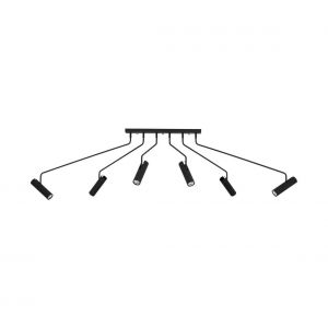 Boutica-design Plafonnier Ramus 6x25W GU10 Noir