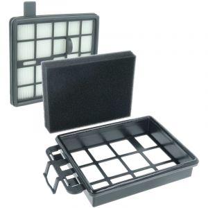 Vhbw 1x filtre en mousse, 1x filtre HEPA remplacement pour Hanseatic 4379046385 pour aspirateur