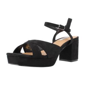 Chika10 pour femme. Sandales Flora 22 noir - Hauteur du talon 7cm