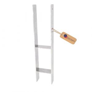 GeZu Impex Support de poteau H Galvanis&eacute; &agrave; chaud 91 x 600 mm ancre platine bois pied poteaux cl&ocirc;ture