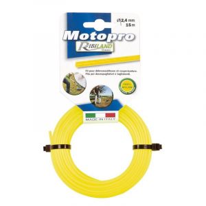 Image de Ribimex Fil rond diam.2,4 mm x 15m jaune "MOTOPRO"