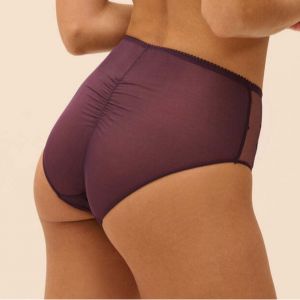 Culotte taille haute violet